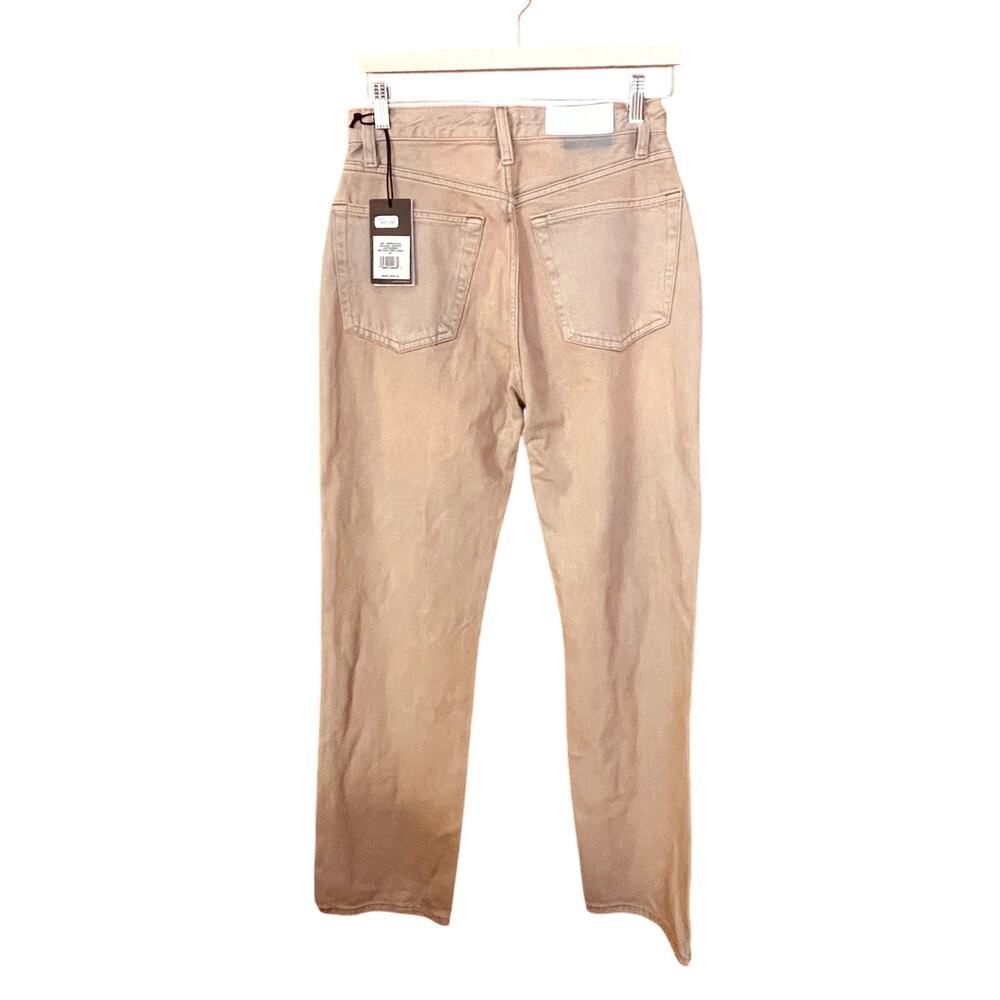 RE/DONE 90s Destroyed Straight Leg Loose Fit Jeans Natural Sedona Size 26 NWT - Picture 4 of 10